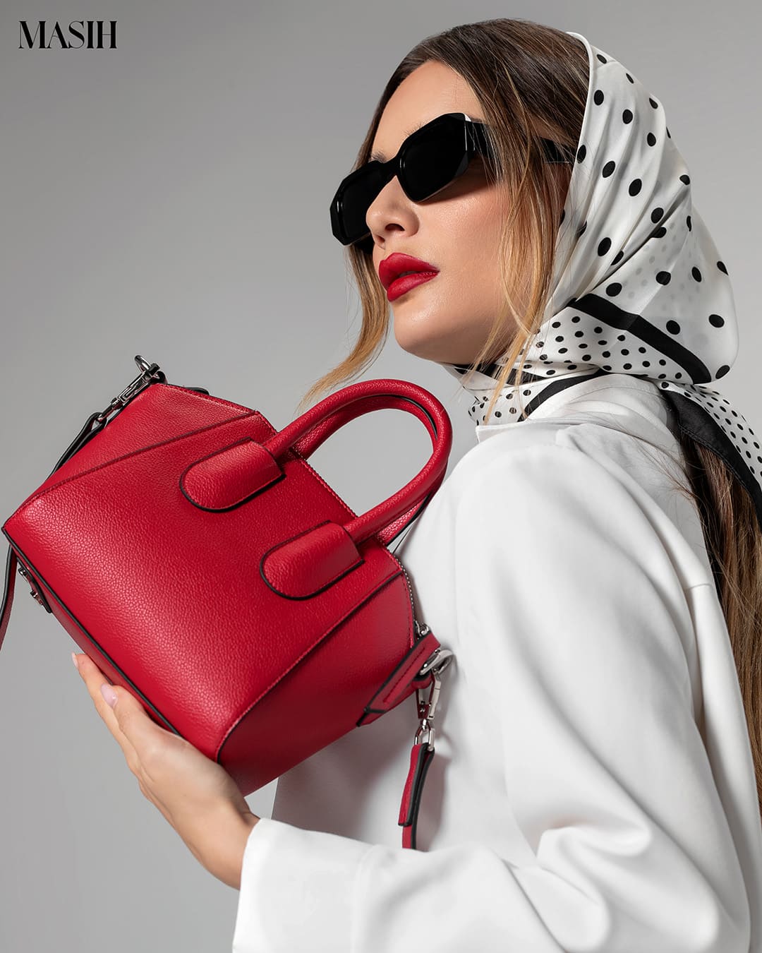 کیف زنانه مینی فلورانس قرمز